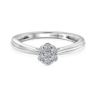 Luxuriant Lab Grown Diamond (G-H, SI) Ring in 18K Vermeil YG Over Sterling Silver (Size 5.5) 0.20 ctw