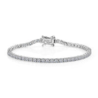 Luxuriant Lab Grown Diamond (VS) Tennis Bracelet in 18K Vermeil YG Over Sterling Silver (6.50 In)