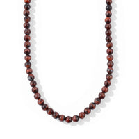 GCS Red Tiger Eye Round 6mm Beads Strand 113.13 ctw