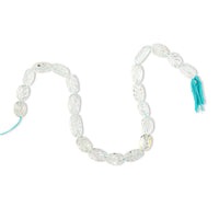 GCS Carved Oval Aquamarine Beaded Strand (15 Inches) 204.10 ctw