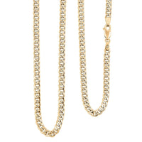 10K Yellow Gold 3.5mm Miami Cuban Chain Necklace (24 Inches) (7.6 g)