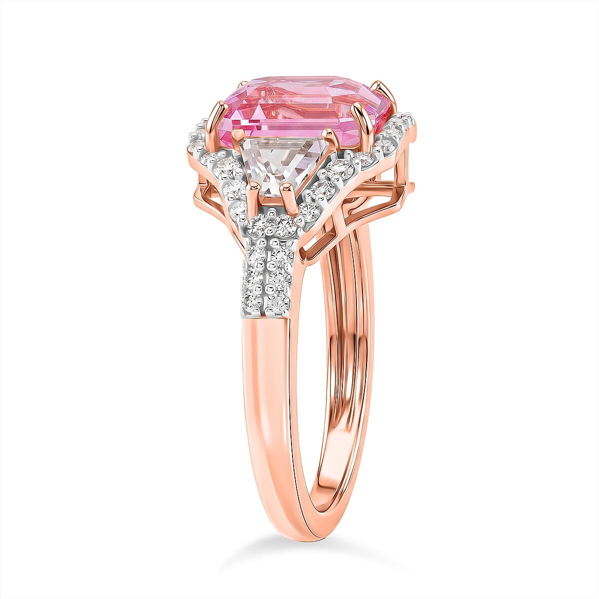 D'Joy Premium Martha Rocha Kunzite and Moissanite 4.25 ctw Classic