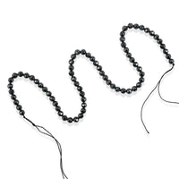 Black Spinel 117.70 ctw Round Beaded Strand Necklace 15.5 Inches