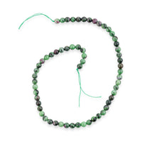 Ruby Zoisite 147.00 ctw Beaded Strand Necklace 15.5 Inches