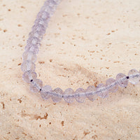 Round Amethyst Beaded Strand Necklace (16 Inches) 73.45 ctw