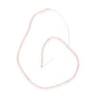 Round Galilea Rose Quartz Beaded Strand Necklace (16 Inches) 47.75 ctw