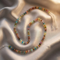 Multi Gemstone Beaded Strand Necklace (13.5 Inches) 52.50 ctw