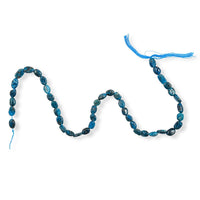 GCS Oval Neon Apatite Beaded Strand (13.5 Inches) 69.45 ctw