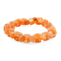 Assorted Shaped Carnelian 156.95 ctw Beaded Bracelet (8.00 In)
