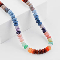 D'Joy Premium Multi Opal Beaded Necklace in 14K YG Over Sterling Silver (18-20 Inches) 150.00 ctw
