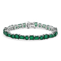 EverTrue Verde Onyx Bracelet in Platinum Bond (7.25 In) 17.35 ctw