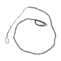 GCS Black Pyrite Round Beaded Strand (13.5 Inches) 50.15 ctw