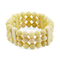 Pineapple Jasper Beaded Bracelet (7.00 In) 270.45 ctw