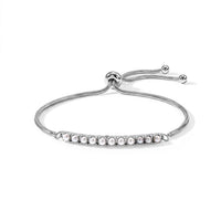 EverTrue Freshwater Pearl Bolo Bracelet in Stainless Steel