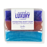 BLOSSOM Layered in LUXURY Vanilla 3.3oz Hydrating Bar Soap w/Glycerin & Hyaluronic Acid Body Soap C/P 72