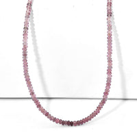 D'Joy Premium Lavender Spinel Beaded Necklace (18-20 Inches) in Rhodium Over Sterling Silver 35.00 ctw