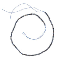 Sapphire 56.25 ctw Round Beaded Strand Necklace 15.5 Inches