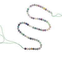 Rainbow Fluorite 83.85 ctw Round Beaded Strand Necklace 15 Inches