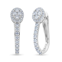 Luxuriant Lab Grown Diamond VS 1.60 ctw Earrings in Sterling Silver