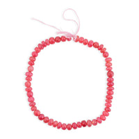 Pink Chalcedony Round Beaded Strand Necklace (14.5 Inches) 220.20 ctw