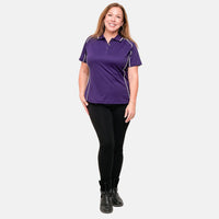Expert Oxymesh Black Piped Polo - Large