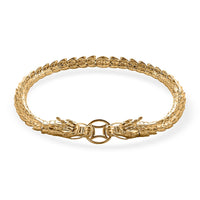 Luxoro 10K Yellow Gold Double Face Dragon Bracelet (8.00 In) (11.10 g)