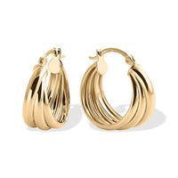 Luxoro 10K Yellow Gold Hoop Earrings (3.50 g)