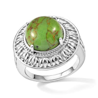 EverTrue Mojave Purple Turquoise Solitaire Ring in Stainless Steel (Size 10) 7.00 ctw