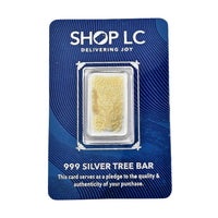 22K YG Over and 999 Fine Silver Tree of Life Embossed Bar (5 g)