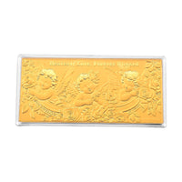 24K Yellow Gold Heavenly Love Forever Blessed Embossed Sheet (75x154mm) 100mg