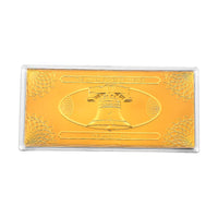24K Yellow Gold The United State of America - The Liberty Bell Embossed Sheet (155x75mm) 100mg