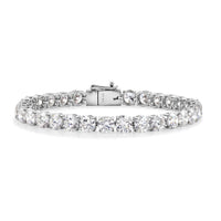 Luxuriant Lab Grown Diamond SI 16.60 ctw Tennis Bracelet in Sterling Silver (7.00 In)