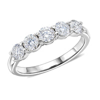 Luxuriant Lab Grown Diamond (SI) Ring in Sterling Silver (Size 6.0) 1.00 ctw