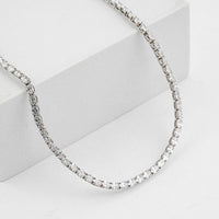 Luxuriant Lab Grown Diamond (SI) Necklace (18 Inches) in Sterling Silver 12.30 ctw