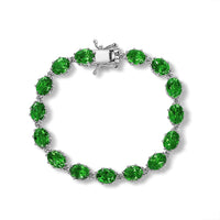 EverTrue Chartreuse Quartz Mystic Vine Bracelet in Platinum Bond (7.25 In) 22.25 ctw