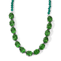 EverTrue Chartreuse Quartz, Green Onyx Mystic Vine Necklace (18-20 Inches) in Platinum Bond 52.90 ctw