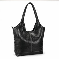 La Marey Black Genuine Leather Hobo Bag