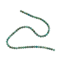 GCS Round Green Jasper Beaded Strand (16 Inches) 103.40 ctw