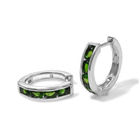 D'Joy Niassa Ruby (FF) Earrings in Rhodium Over Sterling Silver 2.00 ctw