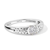 EverTrue Moissanite 0.50 ctw Solitaire Ring in Platinum Bond (Size 6.0)