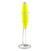 Peach Street Milk Frother with Stand in Lime Green