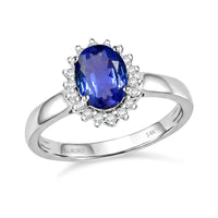 D'Joy Premium Tanzanite and Diamond Ring in 18K Vermeil Rose Gold Over Sterling Silver (Size 10.0) 1.53 ctw