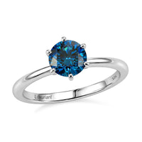 10K White Gold Luxuriant Lab Grown Blue Diamond (IR) (SI) Ring (Size 6.0) (Ships in 10-12 Days) 1.00 ctw