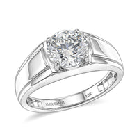 IGI Certified 10K White Gold Luxuriant Lab Grown Diamond (E-F, VS) Men's Ring (Size 9.0) (5.10 g) 2.00 ctw