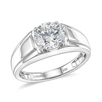 IGI Certified 10K White Gold Luxuriant Lab Grown Diamond (E-F, VS) Men's Ring (Size 9.0) (5.10 g) 2.00 ctw