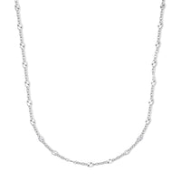 1.4mm Confetti Star Necklace in Sterling Silver 3.05 Grams 20 Inches