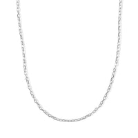 Italian 2.5mm Marina Chain Necklace in Sterling Silver 3.10 Grams 20 Inches