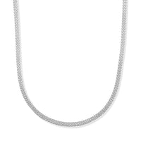 Italian Sterling Silver 1.4mm Bismark Chain Necklace (18 Inches) (5.70 g)