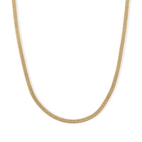 Italian 14K YG Over Sterling Silver 1.4mm Bismark Chain Necklace (18 Inches) (5.70 g)