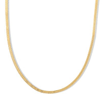 Italian 14K YG Over Sterling Silver 2mm Arrow Chain Necklace (18 Inches) (4.55 g)